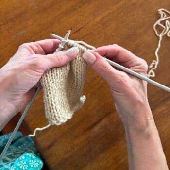 Knit stitch