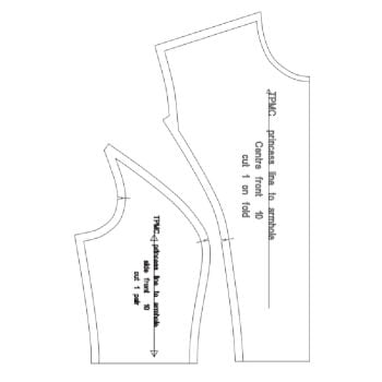 1/2 Princess seam bodice