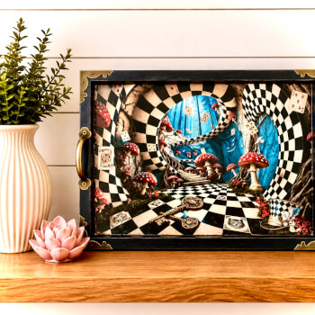 Decoupage tray