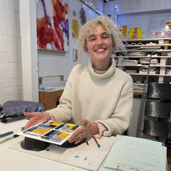 Melt glass and create