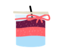 Handmade candle illustration