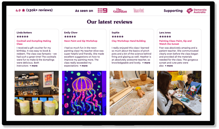 Collect reviews