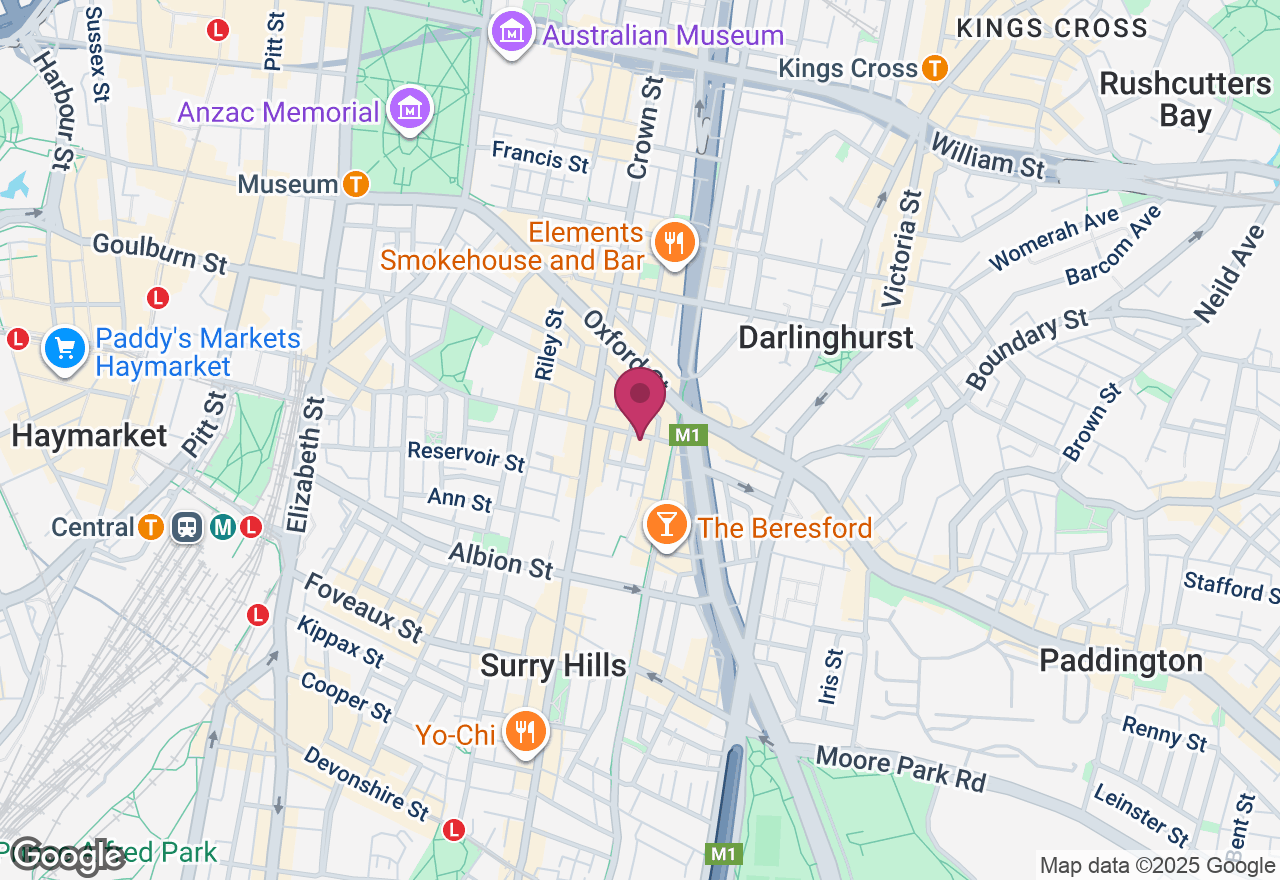 Surry Hills Dining and Walking Tour location