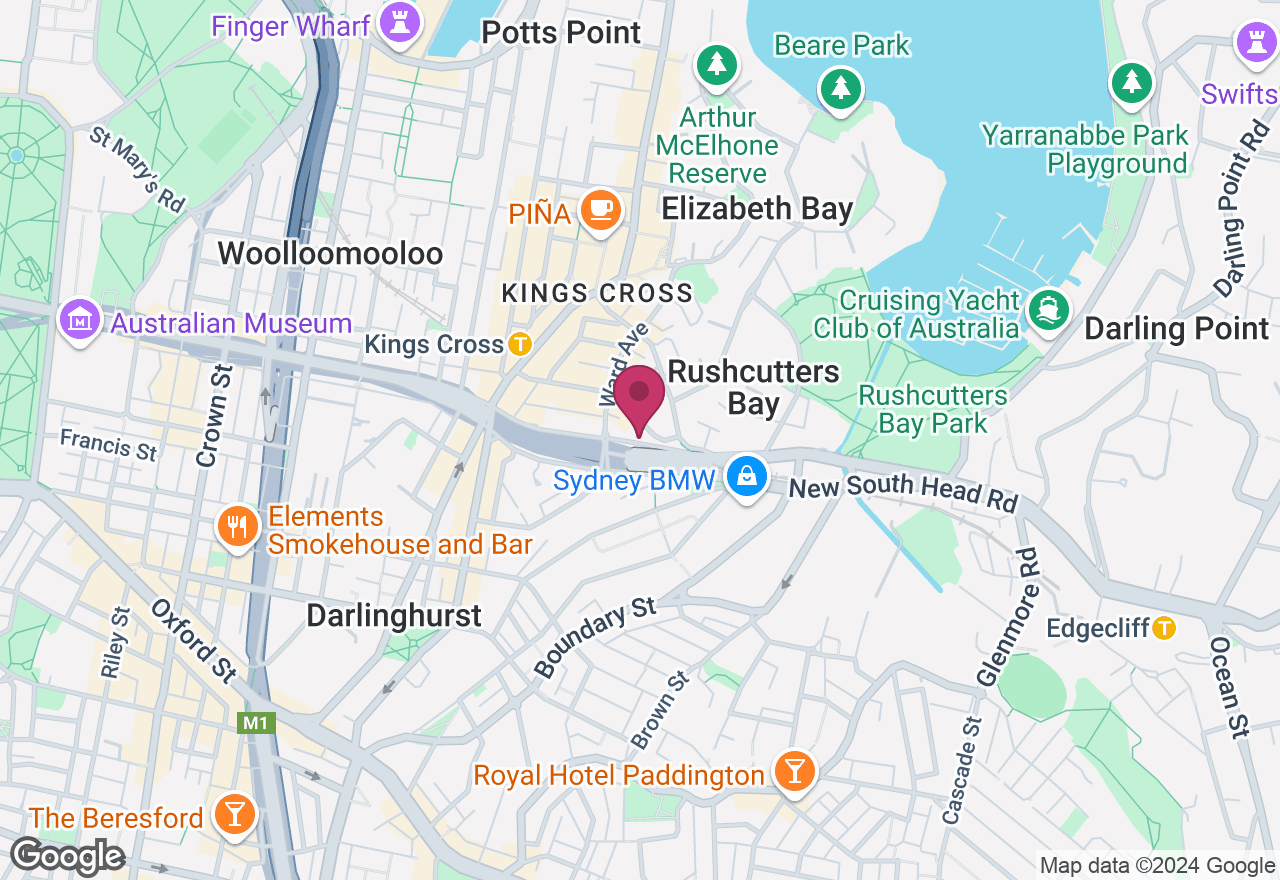 Potts Point Dining and Walking Tour location