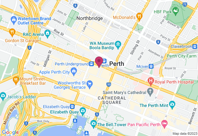Perth Highlights Walking Tour location