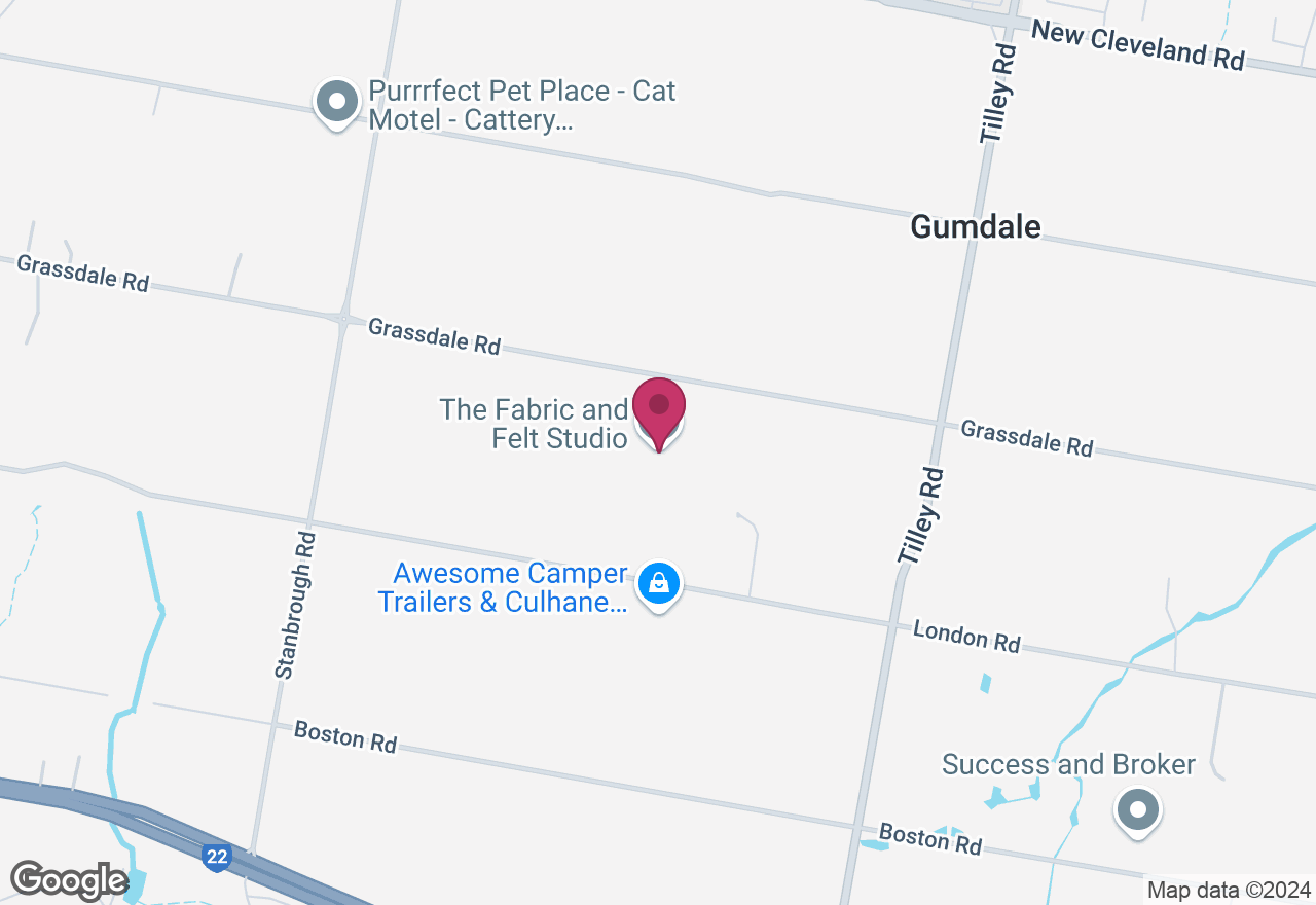 Embroidered Felt Brooch Workshop location