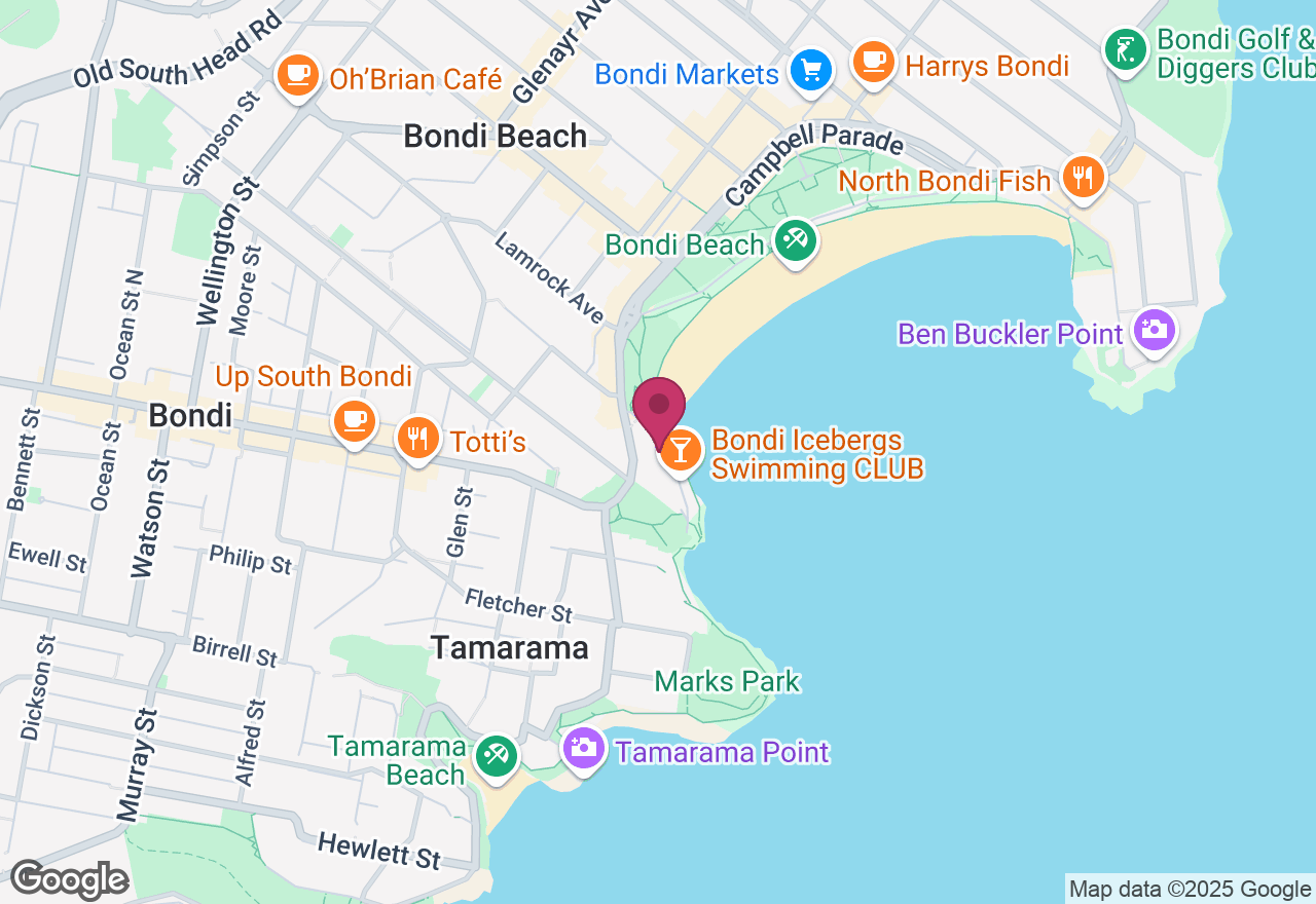 Bondi to Coogee Coastal Hike and Lunch location