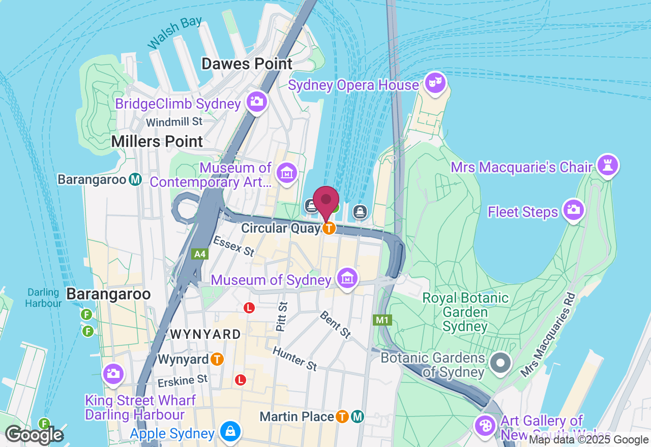 Sydney City Hike and Opera Bar Lunch location