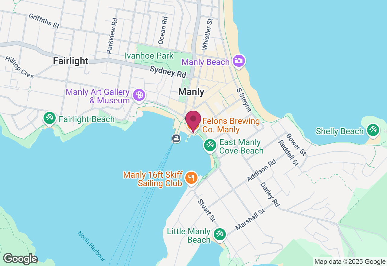 Spit to Manly with Ala Carte Lunch location