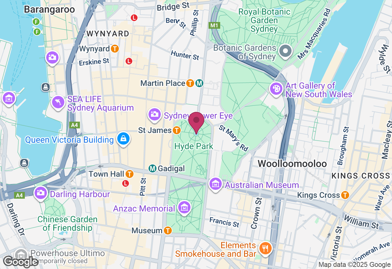 Sydney's Badass Women History Walking Tour location