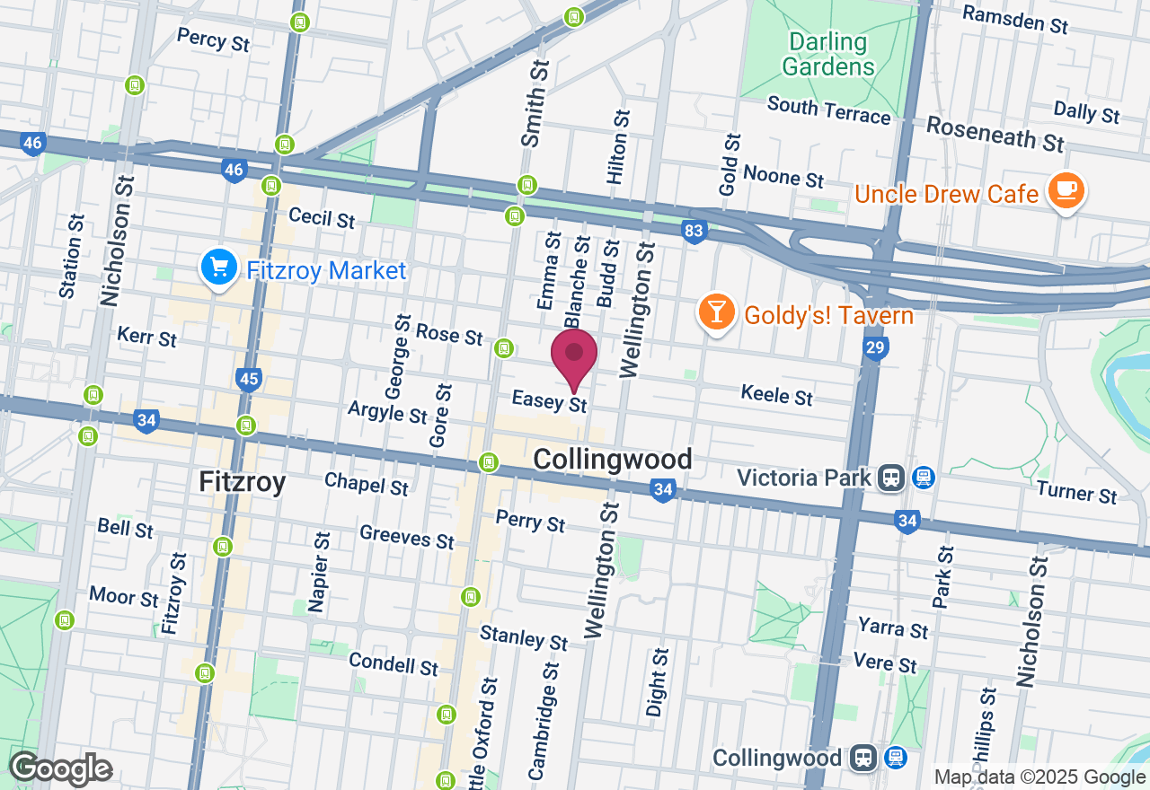 Fitzroy Street Art Tour location