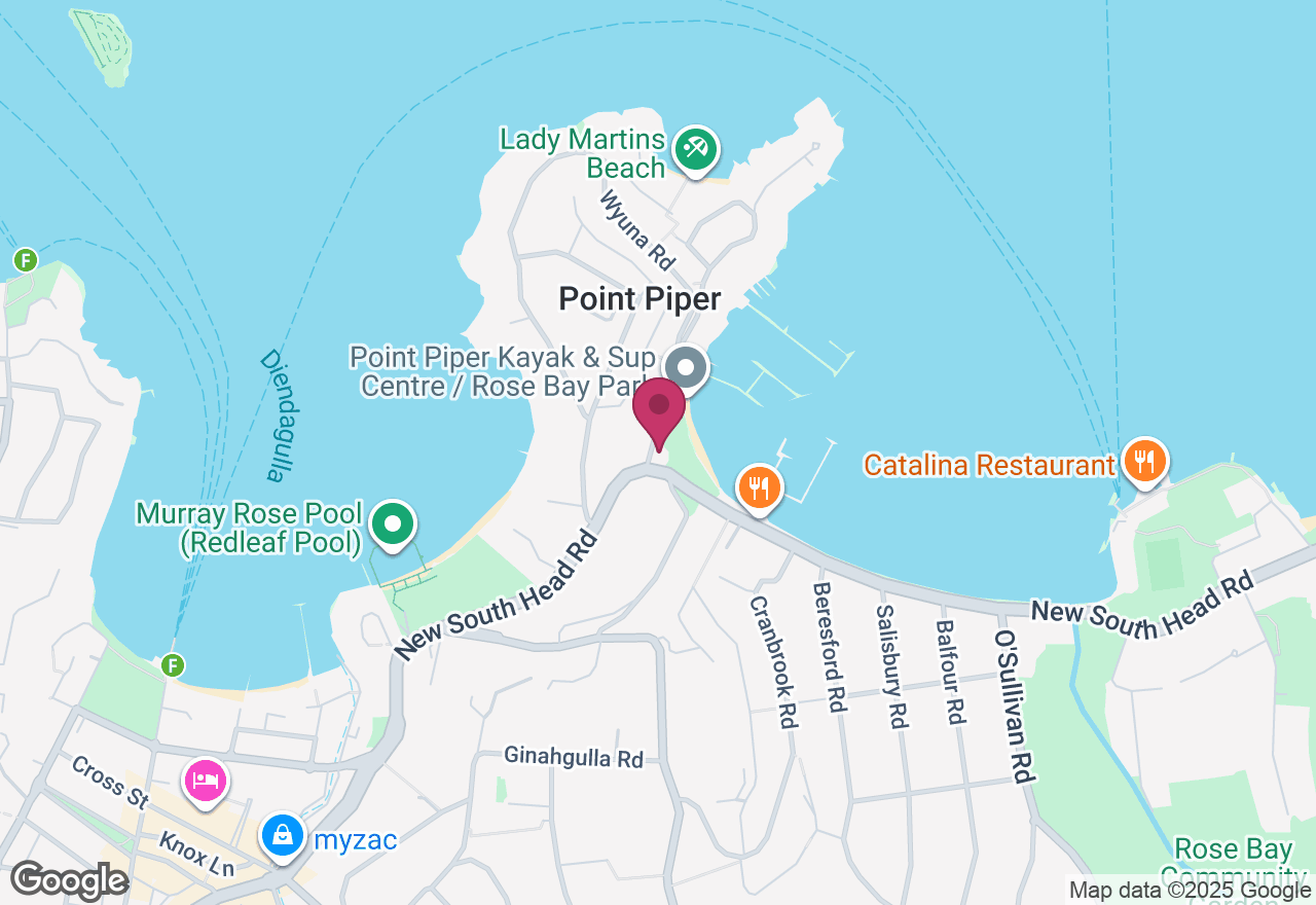 Beachside Sound Bath Class with Harbour Views location