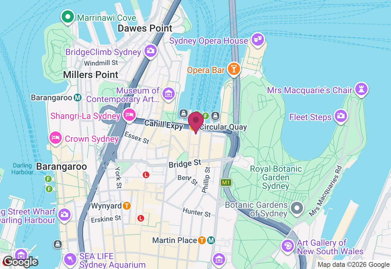 Sydney Harbour and Rocks Walking Tour location