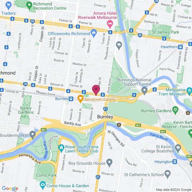 Swan Street Artist Studios location