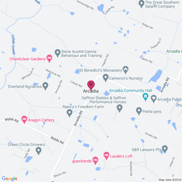 Arcadia Cottage Studio location