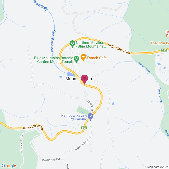 Blue Mountains Botanic Gardens Mt Tomah location