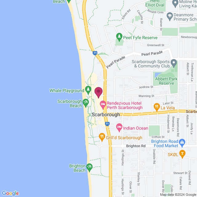 Scarborough Beach Bar location