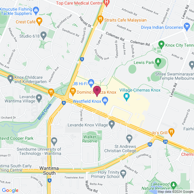 Creative Space - Westfield Knox Shopping Center location