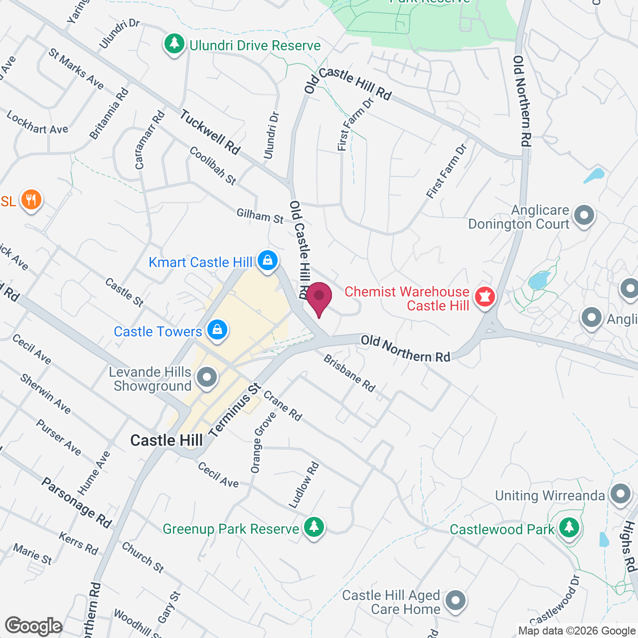 Castle Hill location