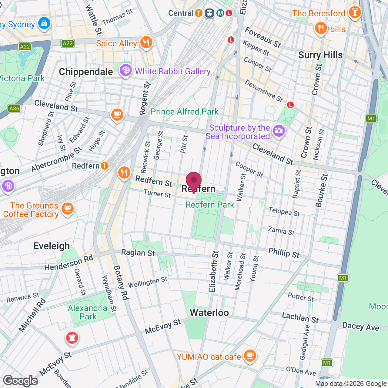 Dance & Arts Studio — Redfern Dance & Rehearsal Space location