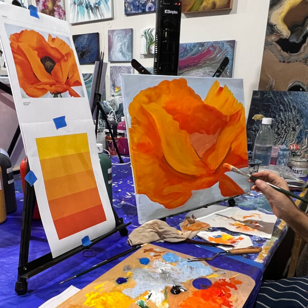 Photo from a art starry ideas workshop