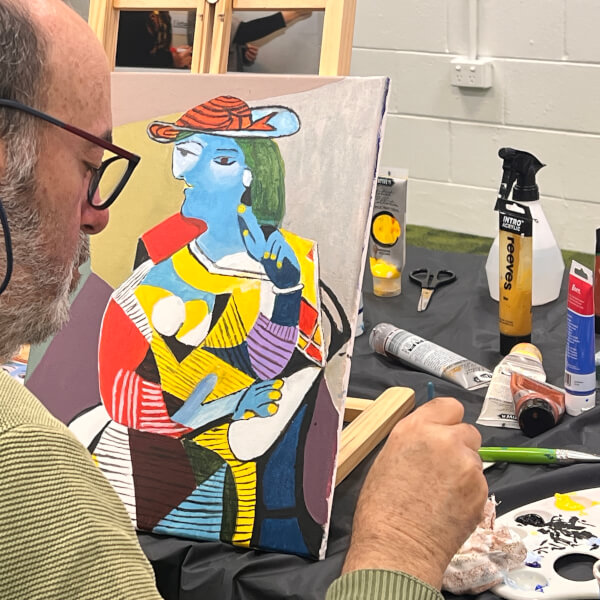 Photo from a art starry ideas workshop