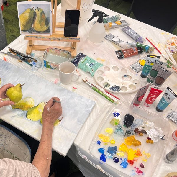 Photo from a art starry ideas workshop