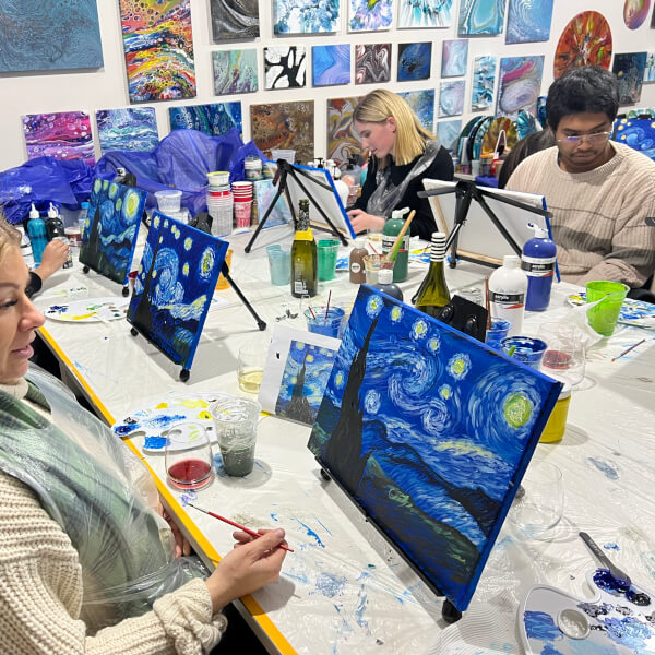 Photo from a art starry ideas workshop