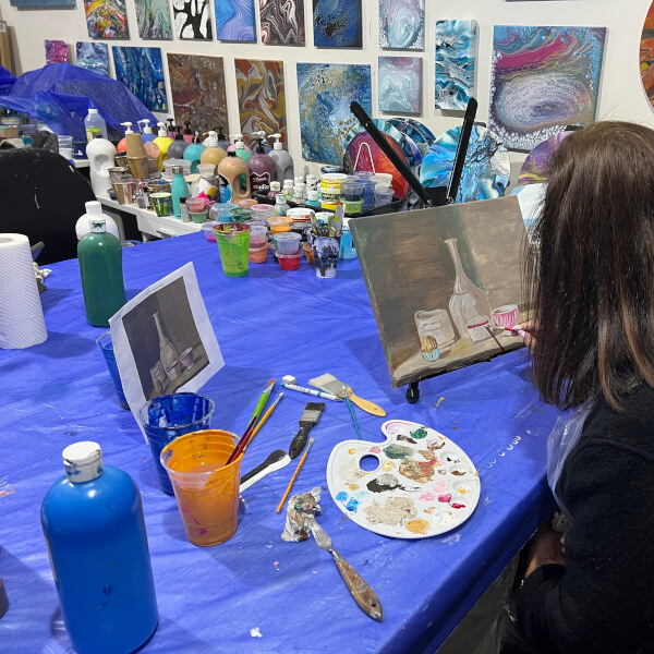 Photo from a art starry ideas workshop