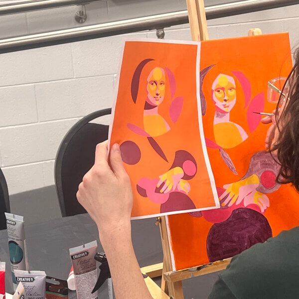 Photo from a art starry ideas workshop