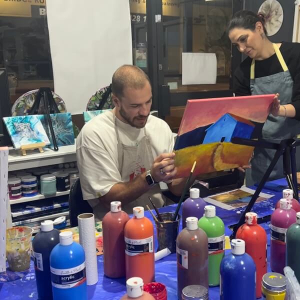 Photo from a art starry ideas workshop