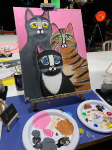 Painting class by ArtBar Melbourne