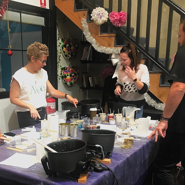 Photo from a Blue Mountains Candle Co workshop