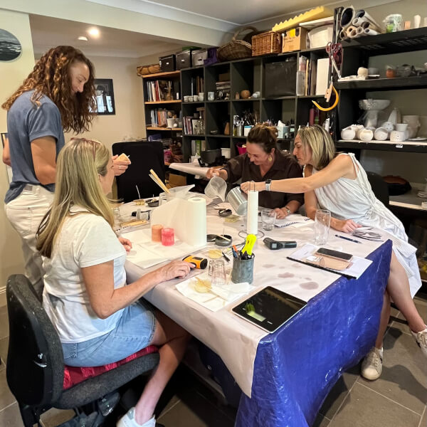 Photo from a Blue Mountains Candle Co workshop