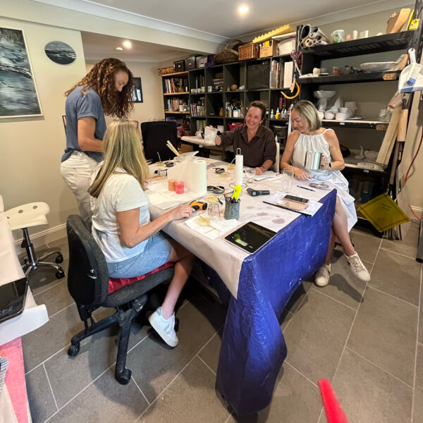 Photo from a Blue Mountains Candle Co workshop