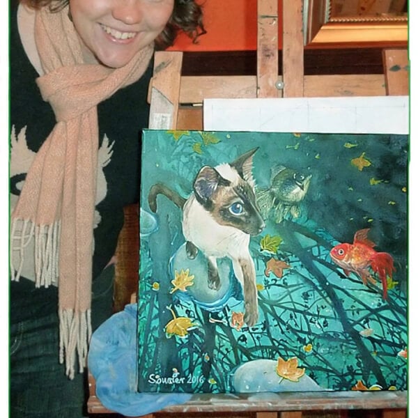Painting class by Bridge Between Worlds Art School