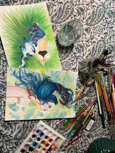 Painting class by Cassie Gibbs Art