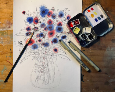 Painting class by Cassie Gibbs Art