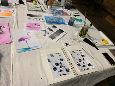 Painting class by Cassie Gibbs Art