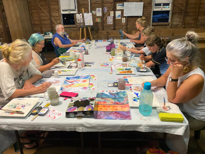 Painting class by Cassie Gibbs Art