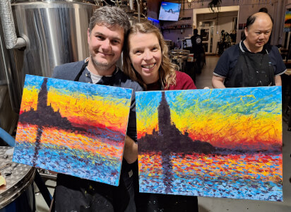 Painting class by Ceevio Art