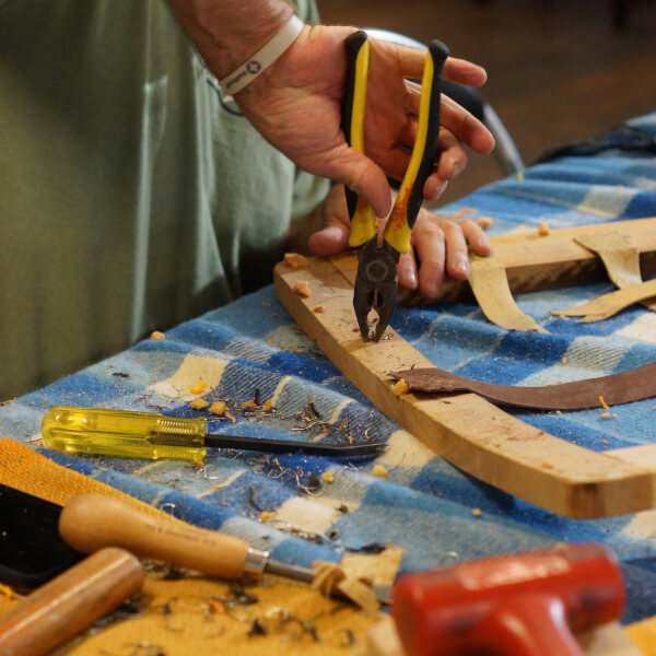 Photo from a Chair Repair School workshop