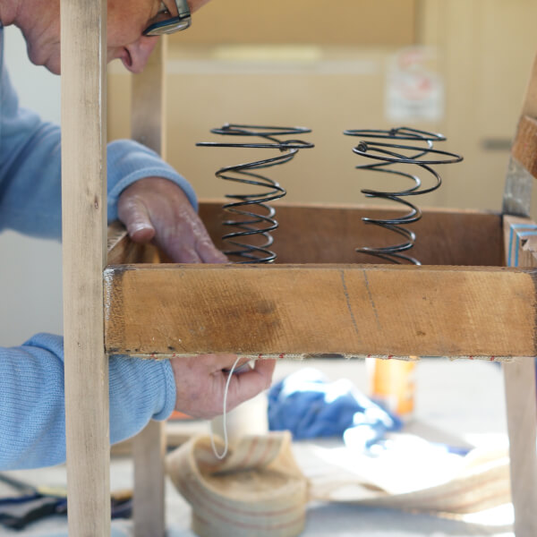 Photo from a Chair Repair School workshop
