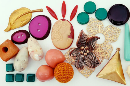 Vintage and modern beads