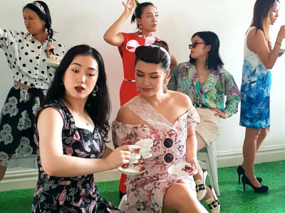 Crafternoon jewellery making and tea party