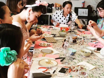 Vintage Inspired jewellery making and tea party