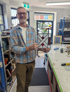 Glassblowing and Mosaic class by Clive Hillier Stained Glass