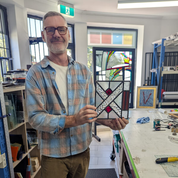 Glassblowing and Mosaic class by Clive Hillier Stained Glass