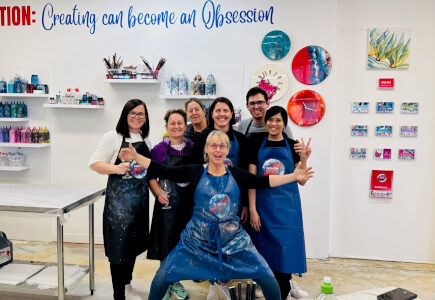 Fluid Art class by Collective Obsessions