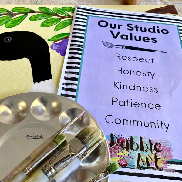 Photo from a Dabble Art workshop